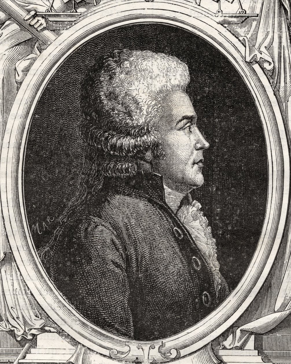 Augustin Bernard Francois Legoazre de Kervelegan, z „Histoire de la Revolution Francaise” Louisa Blanca (1811-82) autorstwa French School
