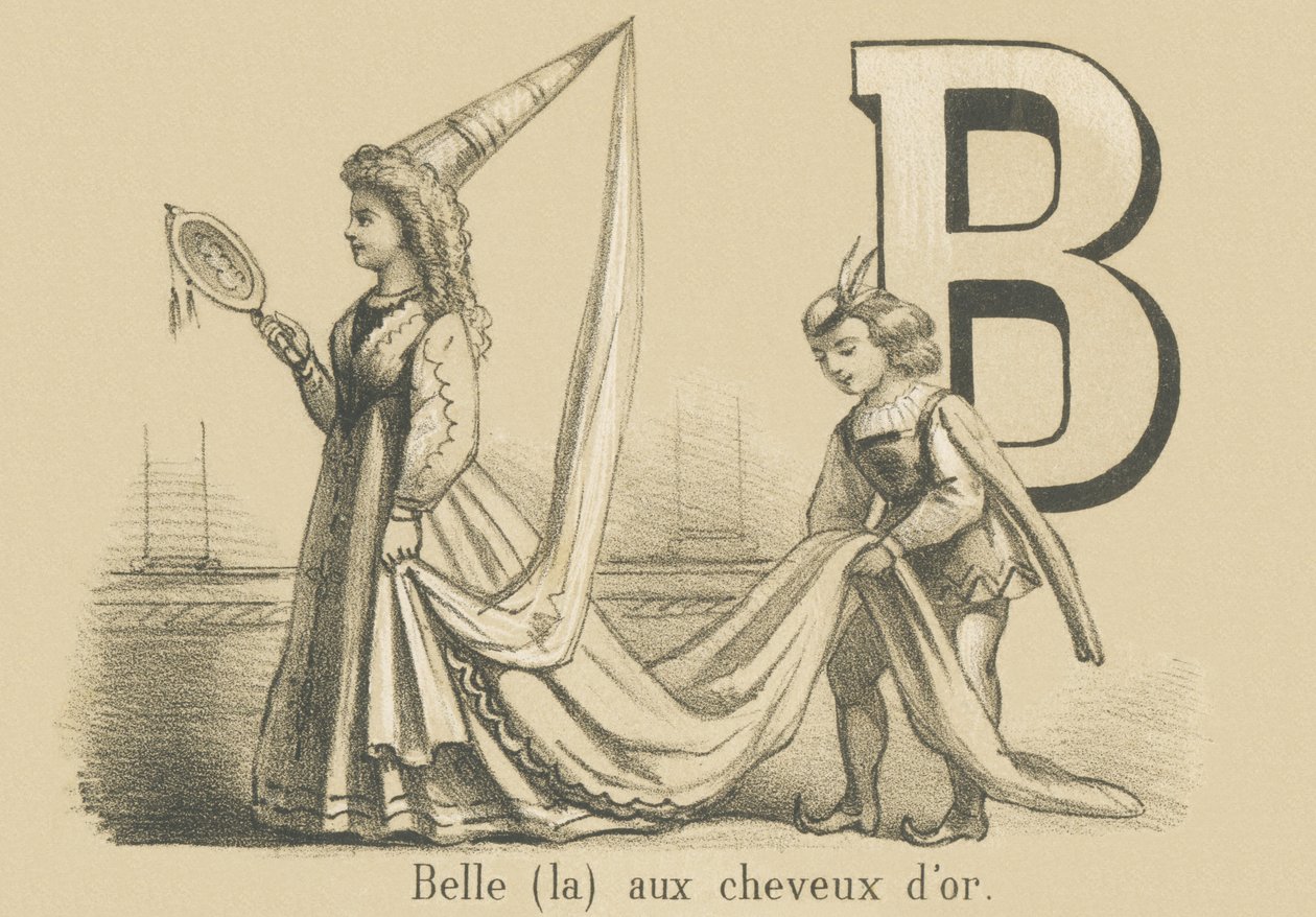 B: Piękna (ta) ze złotymi włosami autorstwa French School