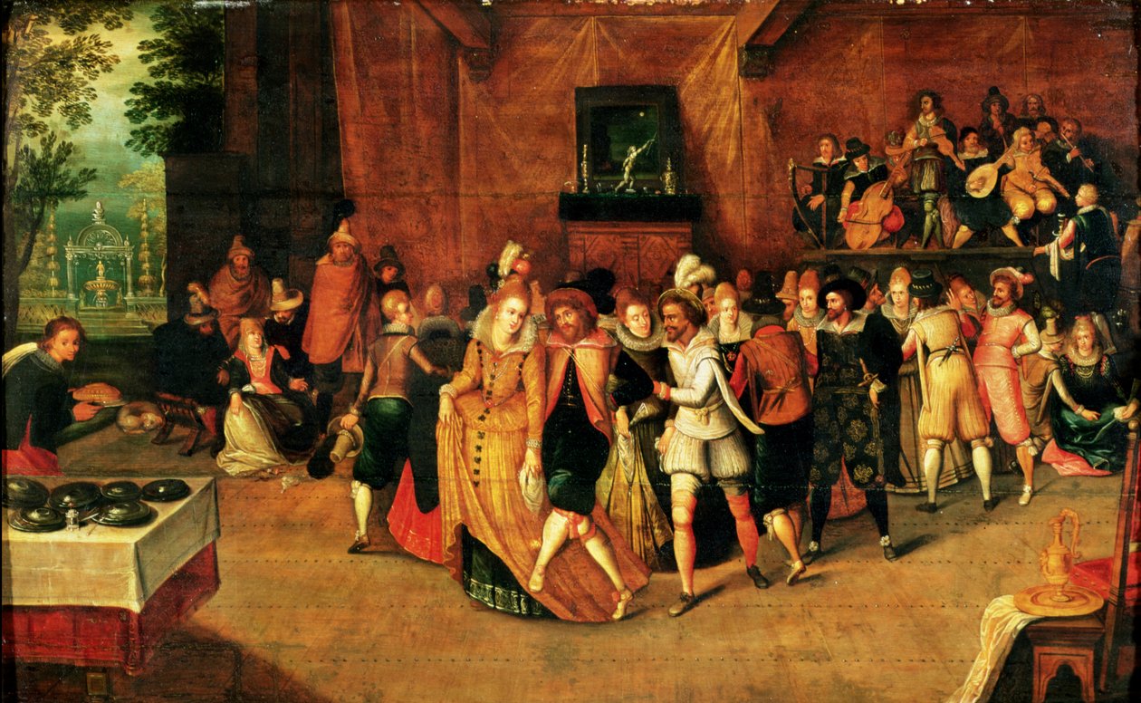 Bal za panowania Henryka III, 1574-89 autorstwa French School