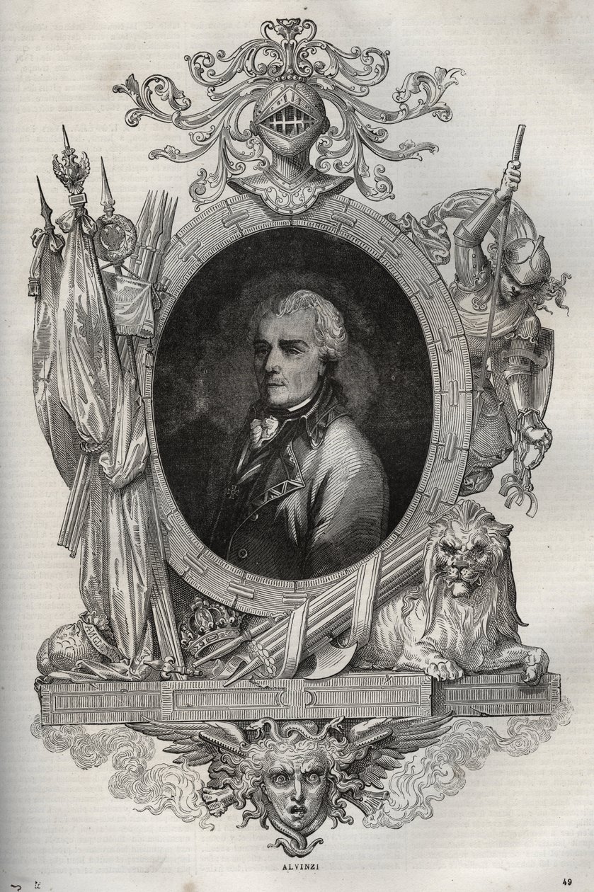 Baron joseph Alvinczi (Alvinczy von Borberek) (1735-1810) Austriacki generał - - Nowa encyklopedia narodowa Maurice