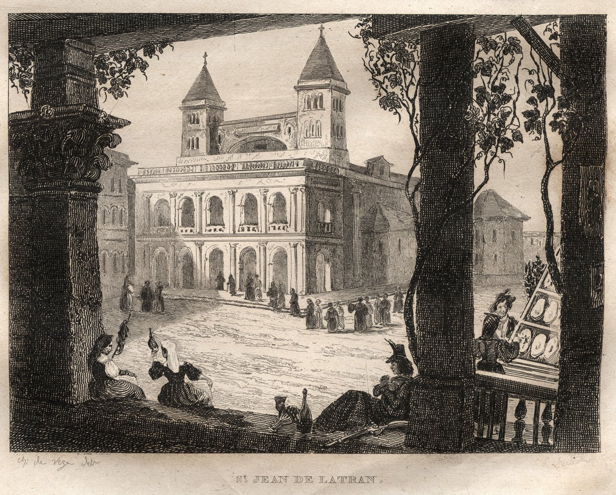 Bazylika San Giovanni Laterano, Rzym - Św. Nodier 1834-1836. autorstwa French School