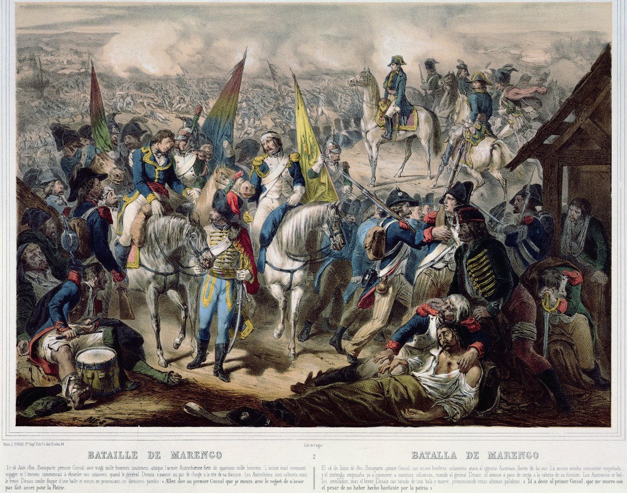 Bitwa pod Marengo 14 czerwca 1800 autorstwa French School