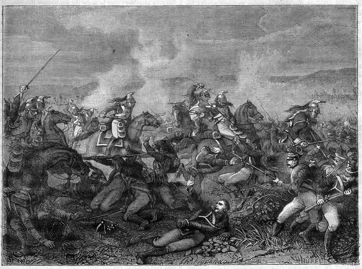 Bitwa pod Saint-Dizier, 27 stycznia 1814 (sojusznicze oddziały rosyjskie przeciwko francuskim dragonom gwardii) Bitwa pod Saint Dizier - piękna szarża smoków gwardii - Bitwa smoków gwardii przeciwko Rosjanom z Landskoi - w „Histoire de l