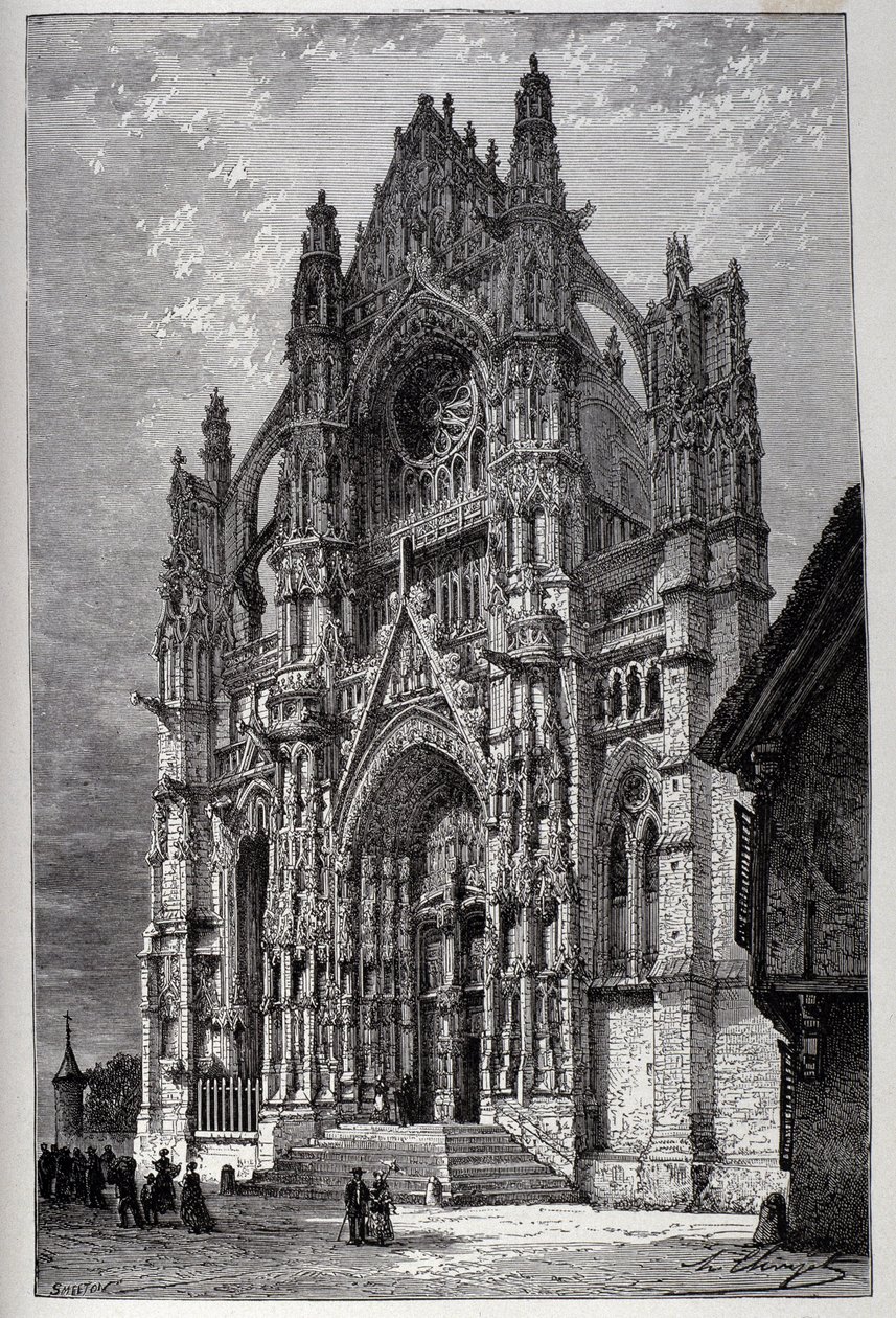 Katedra w Beauvais - grawer autorstwa French School