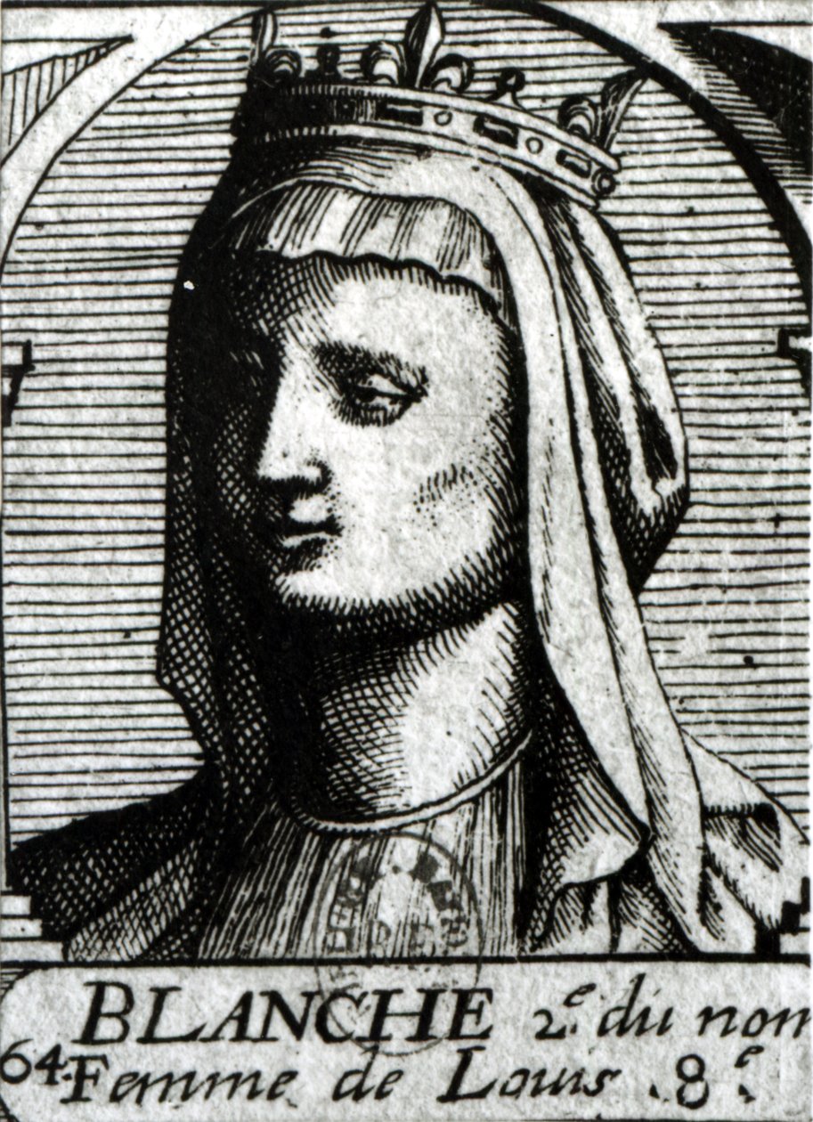 Blanche z Kastylii (1188-1252) królowa Francji autorstwa French School