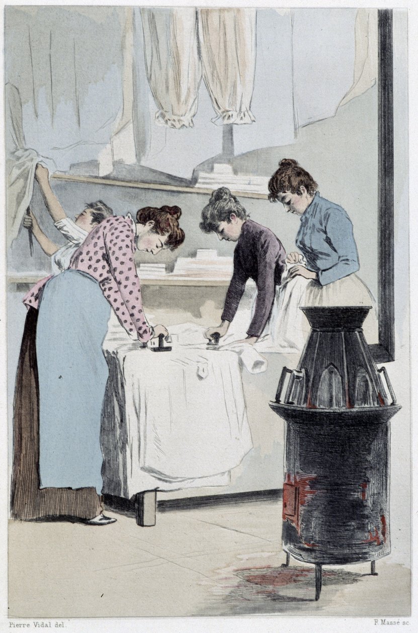 Blechisseuses - w „”Nasi współcześni”” Octave Uzanne autorstwa French School