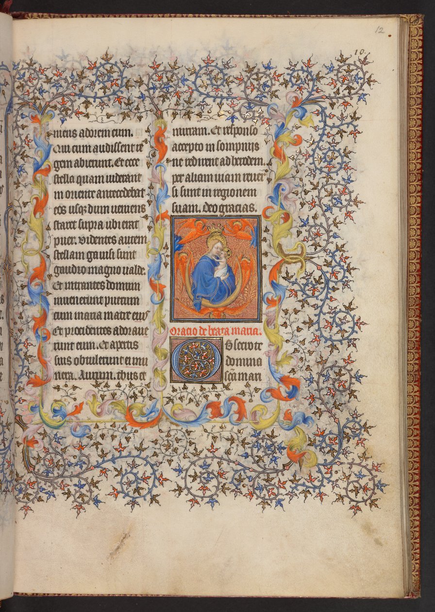 Księga godzin, dodaj MS 32454 f.12r, Francja autorstwa French School