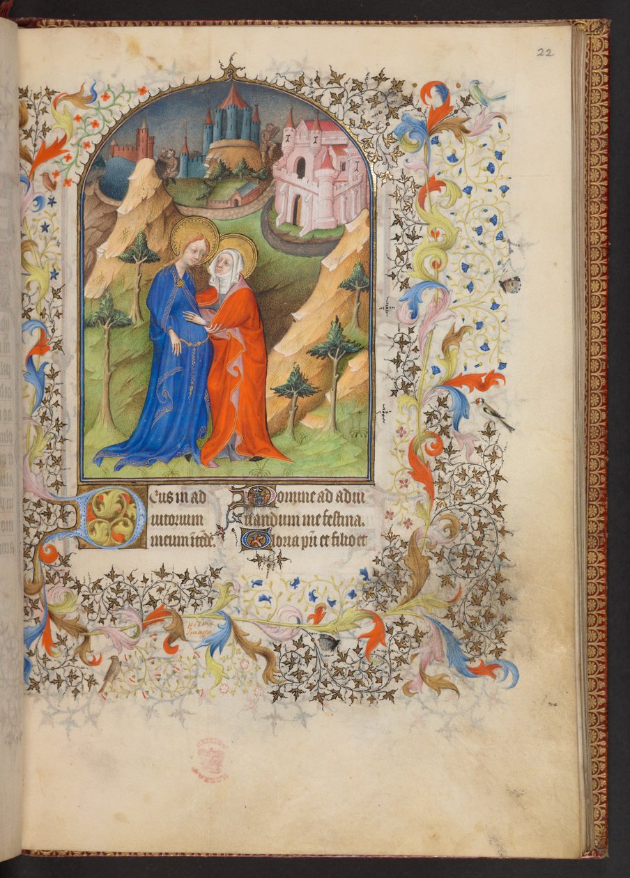 Księga godzin, dodaj MS 32454 f.22r, Francja autorstwa French School