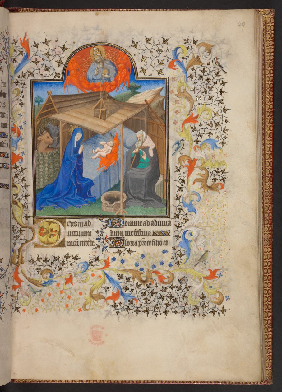 Księga godzin, dodaj MS 32454 f.29r, Francja autorstwa French School