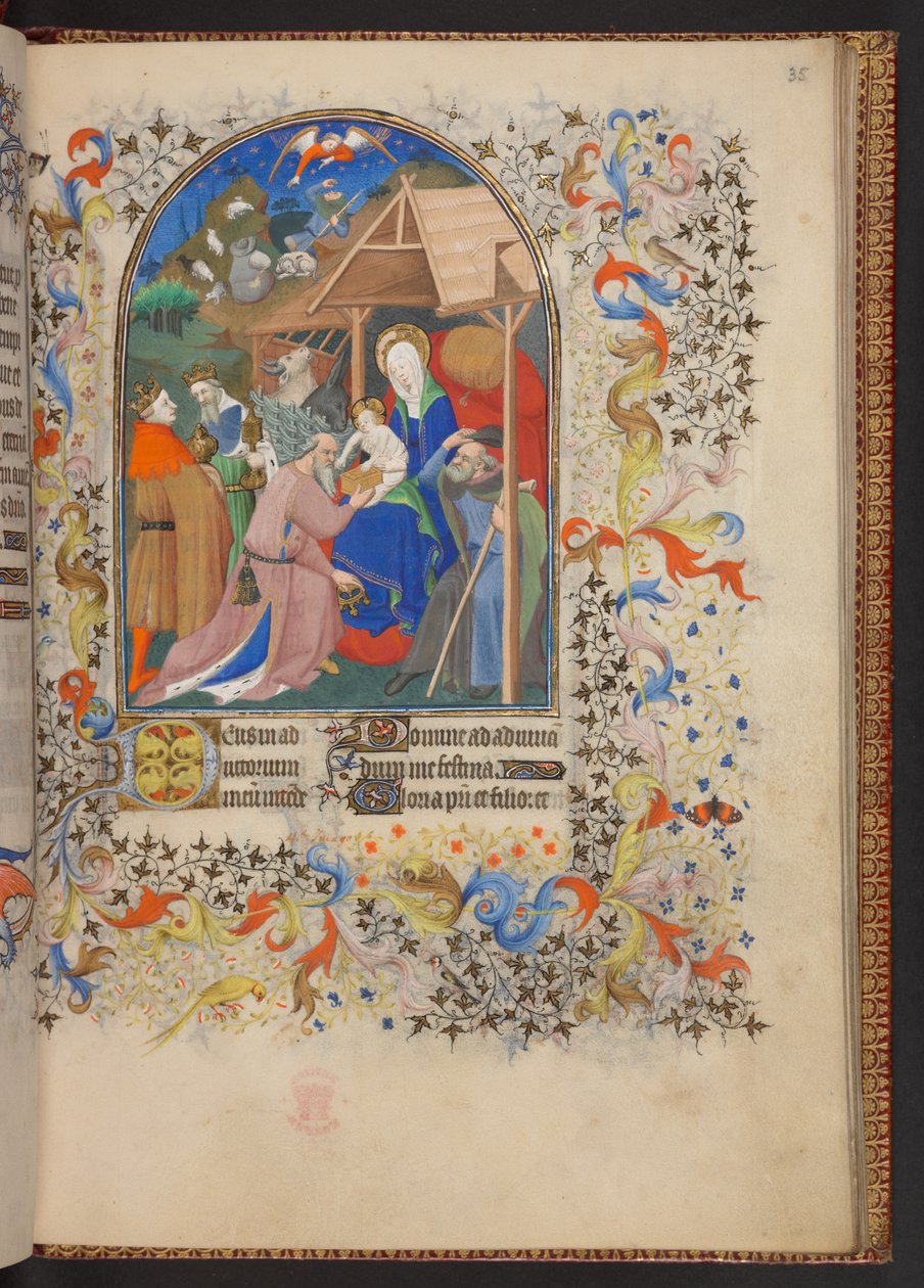 Księga godzin, dodaj MS 32454 f.35r, Francja autorstwa French School