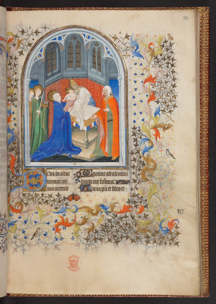 Księga godzin, dodaj MS 32454 f.38r, Francja autorstwa French School
