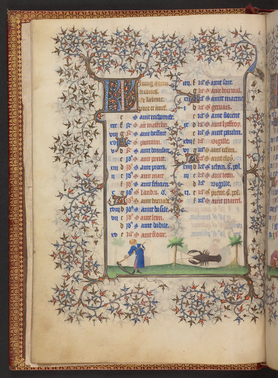 Księga godzin, dodaj MS 32454 f.4v, Francja autorstwa French School