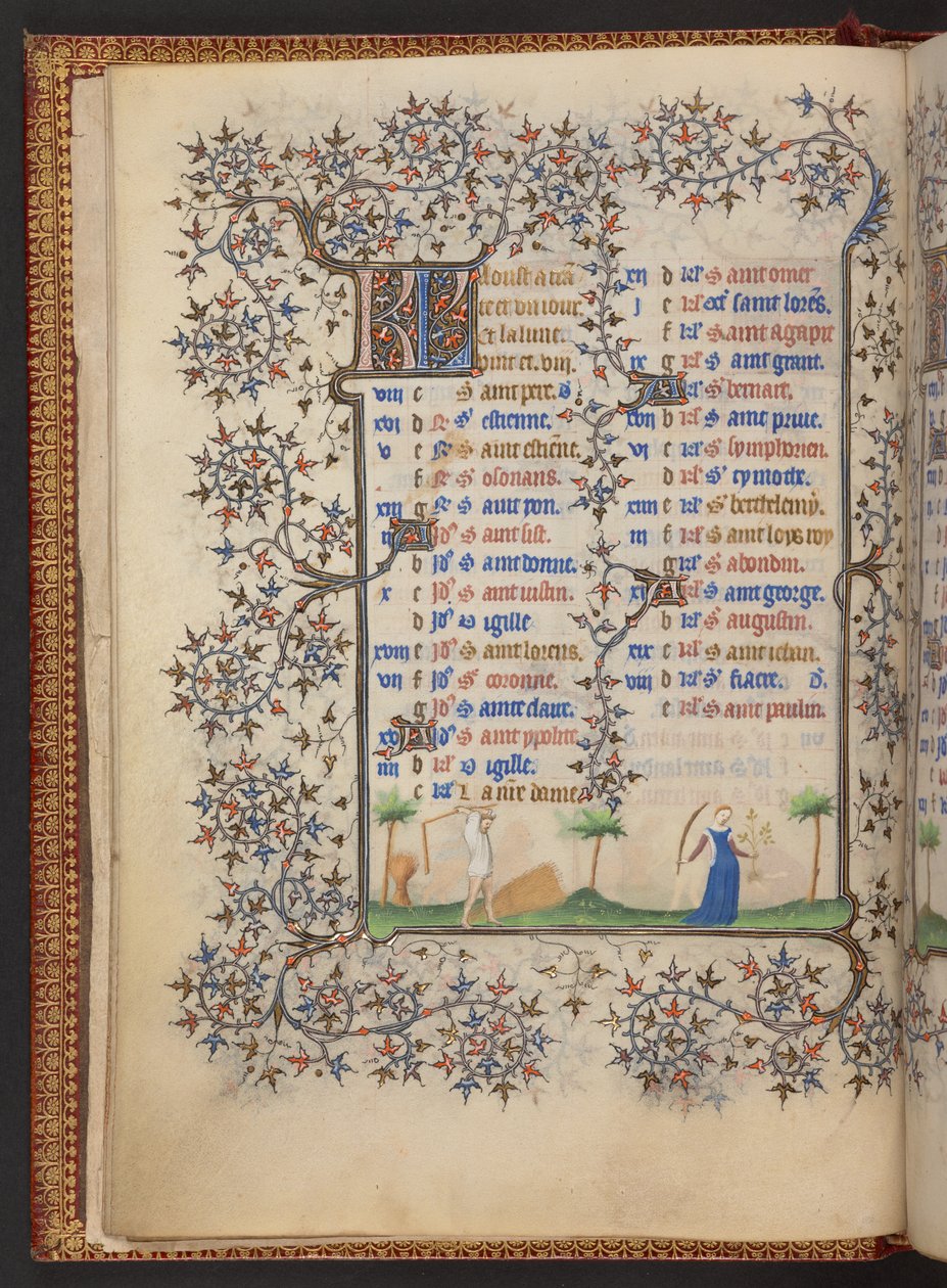 Księga godzin, dodaj MS 32454 f.5v, Francja autorstwa French School