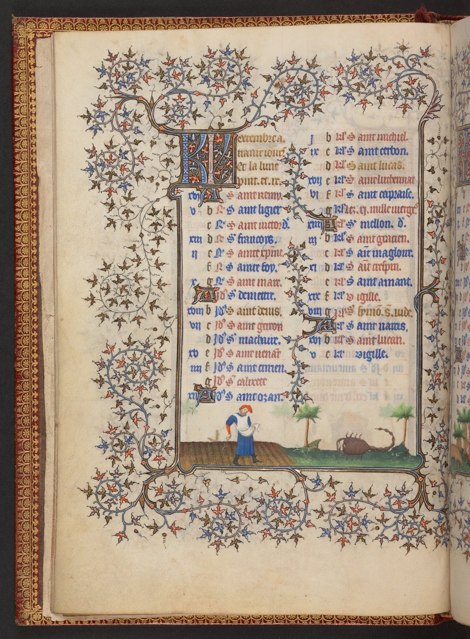Księga godzin, dodaj MS 32454 f.6v, Francja autorstwa French School