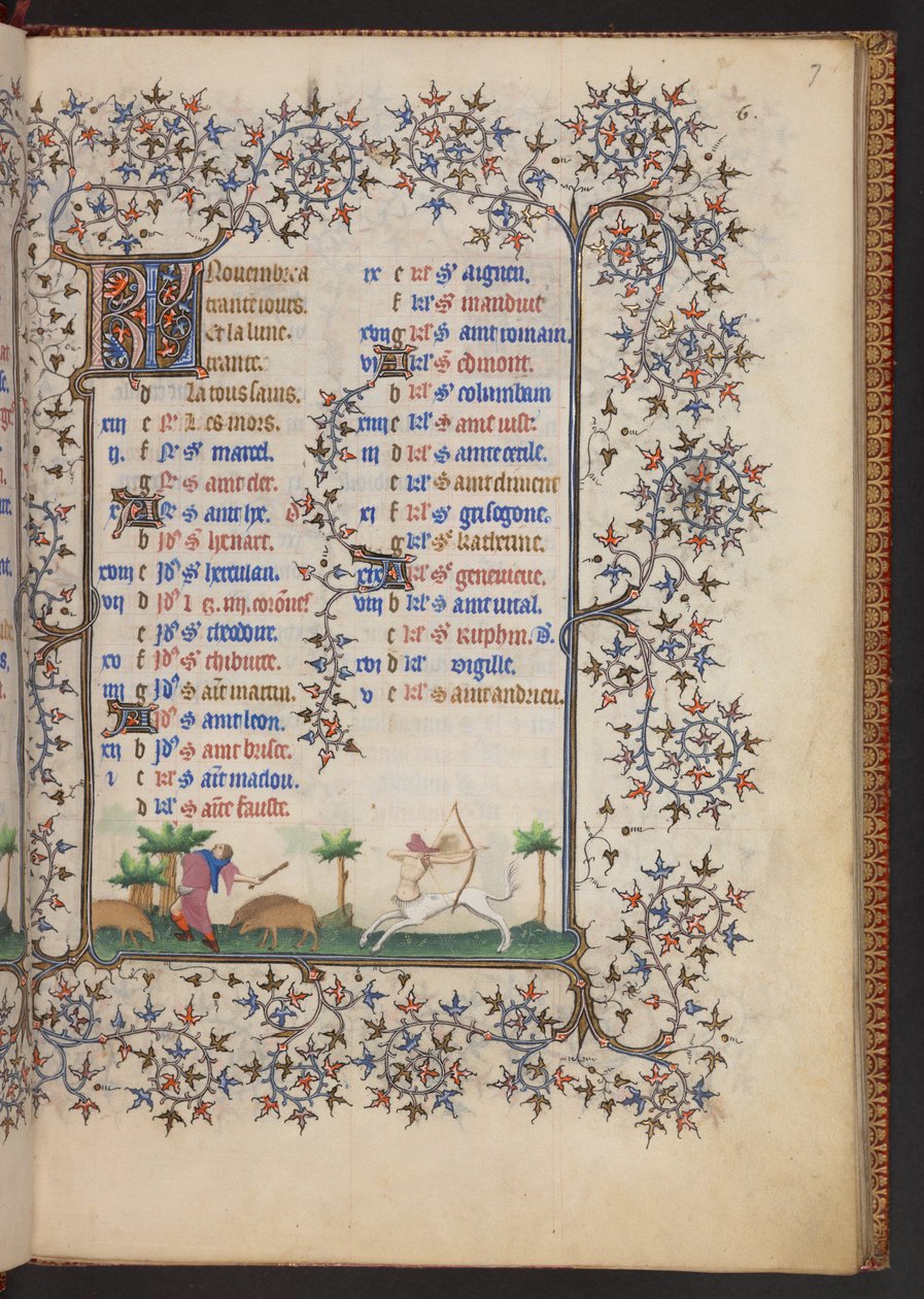 Księga godzin, dodaj MS 32454 f.7r, Francja autorstwa French School