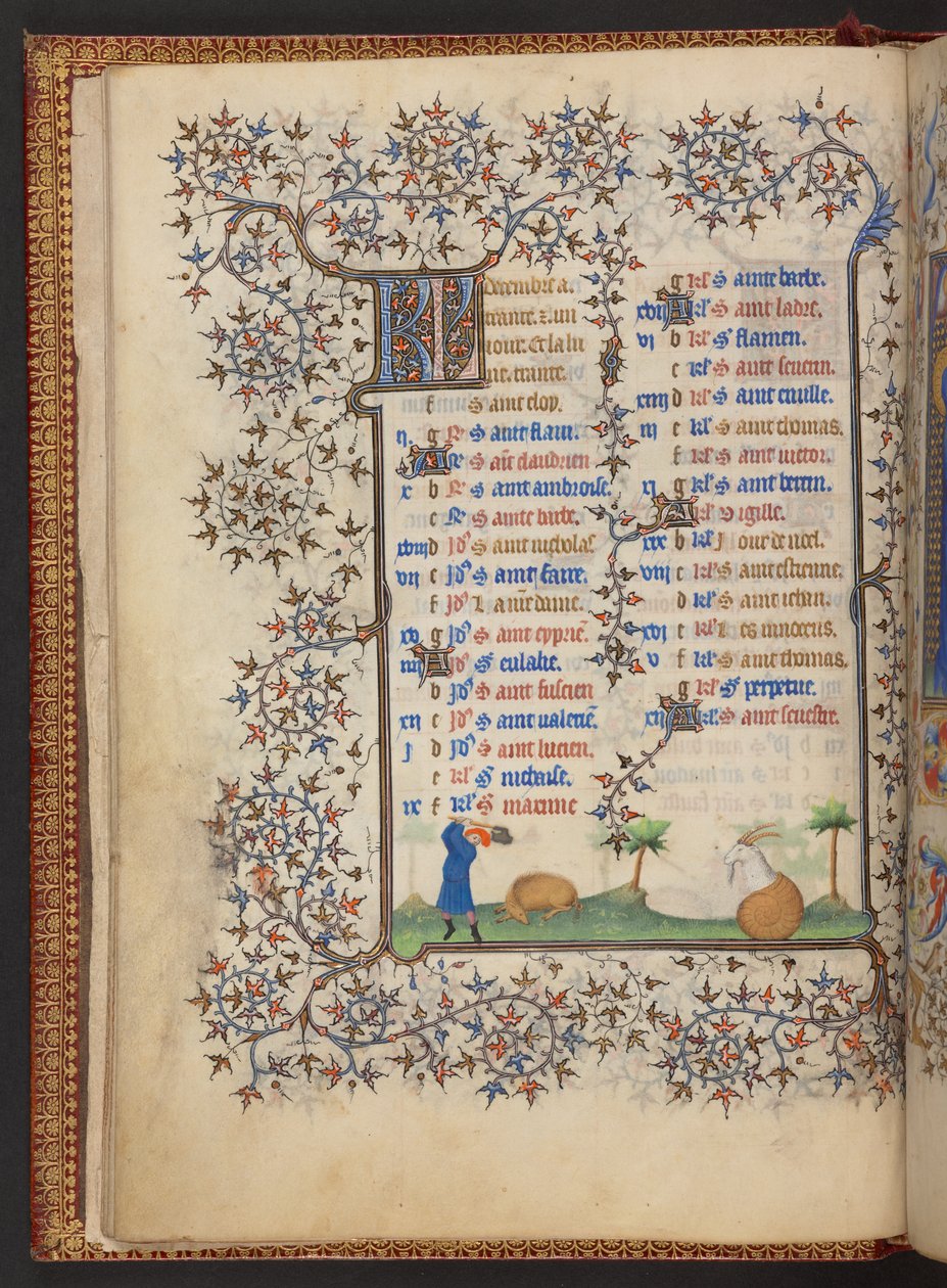 Księga godzin, dodaj MS 32454 f.7v, Francja autorstwa French School