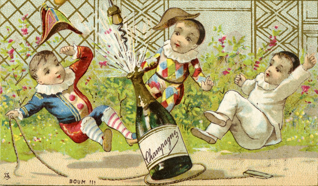 Bum!!! Szampan!, ok. 1895 (patrz także 488393) autorstwa French School