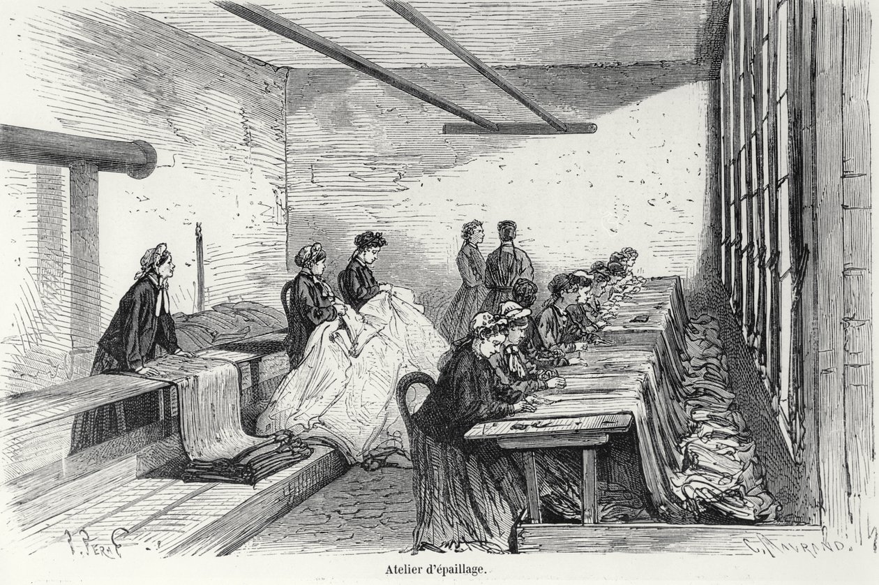 Barwiarnia Bouterela w Clichy, z Turgan, Paryż, 1874 autorstwa French School