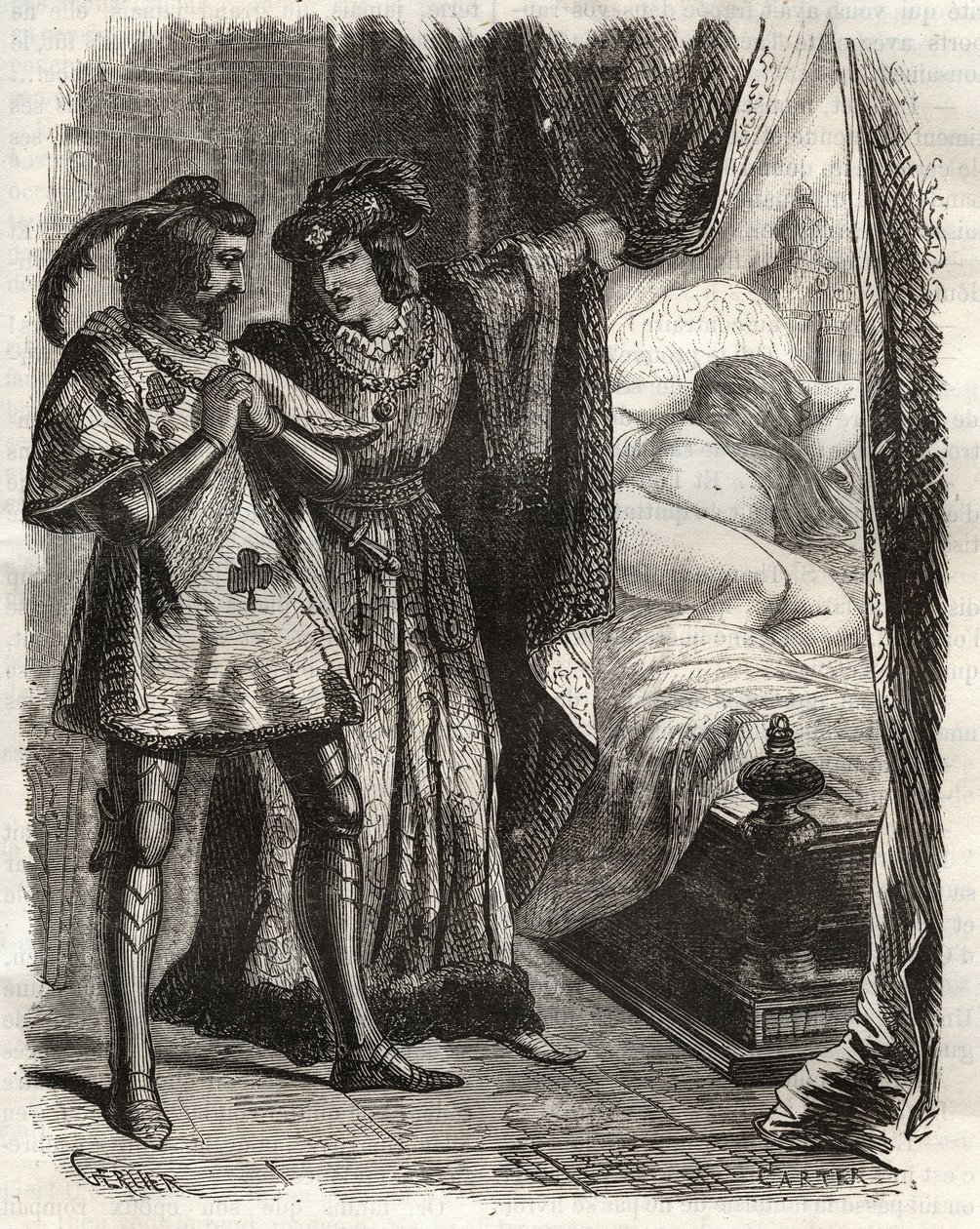 Podnosząc drzwi, pokazał mężowi swoją nagą żonę. Ludwik I Valois, książę Orleanu (1372-1407), sprawił, że Raoul d