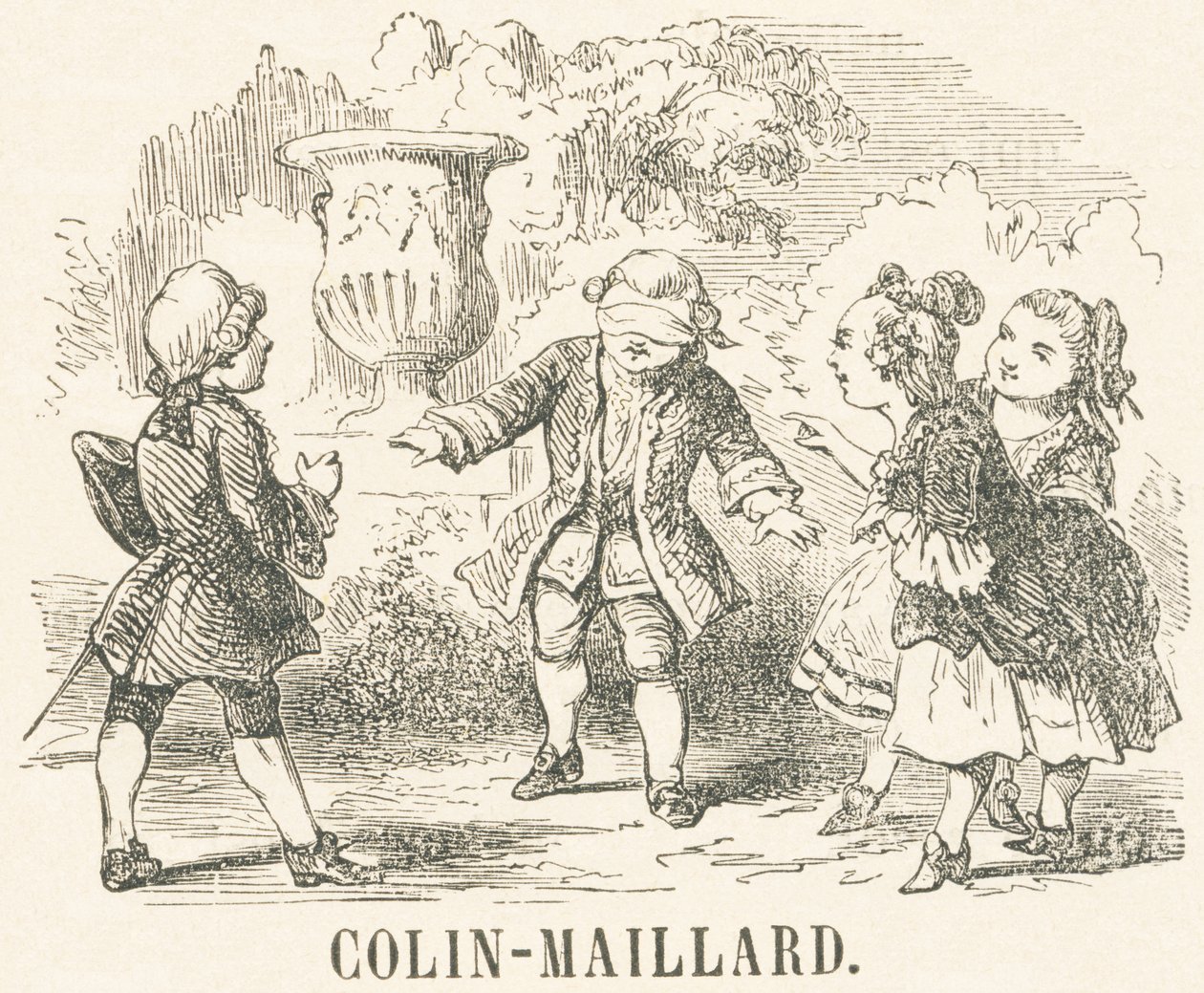 C: Colin-Maillard autorstwa French School