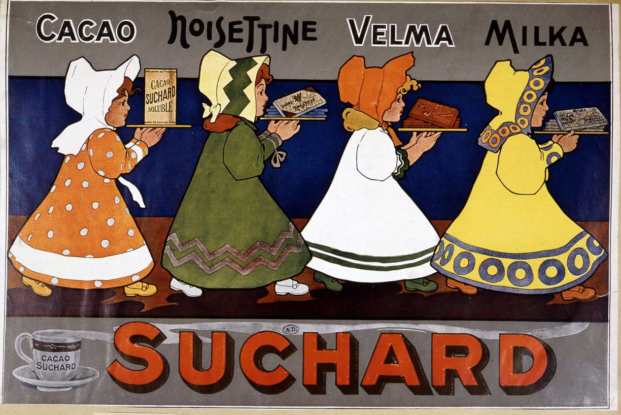Cacao Suchard - Etykieta reklamowa autorstwa French School