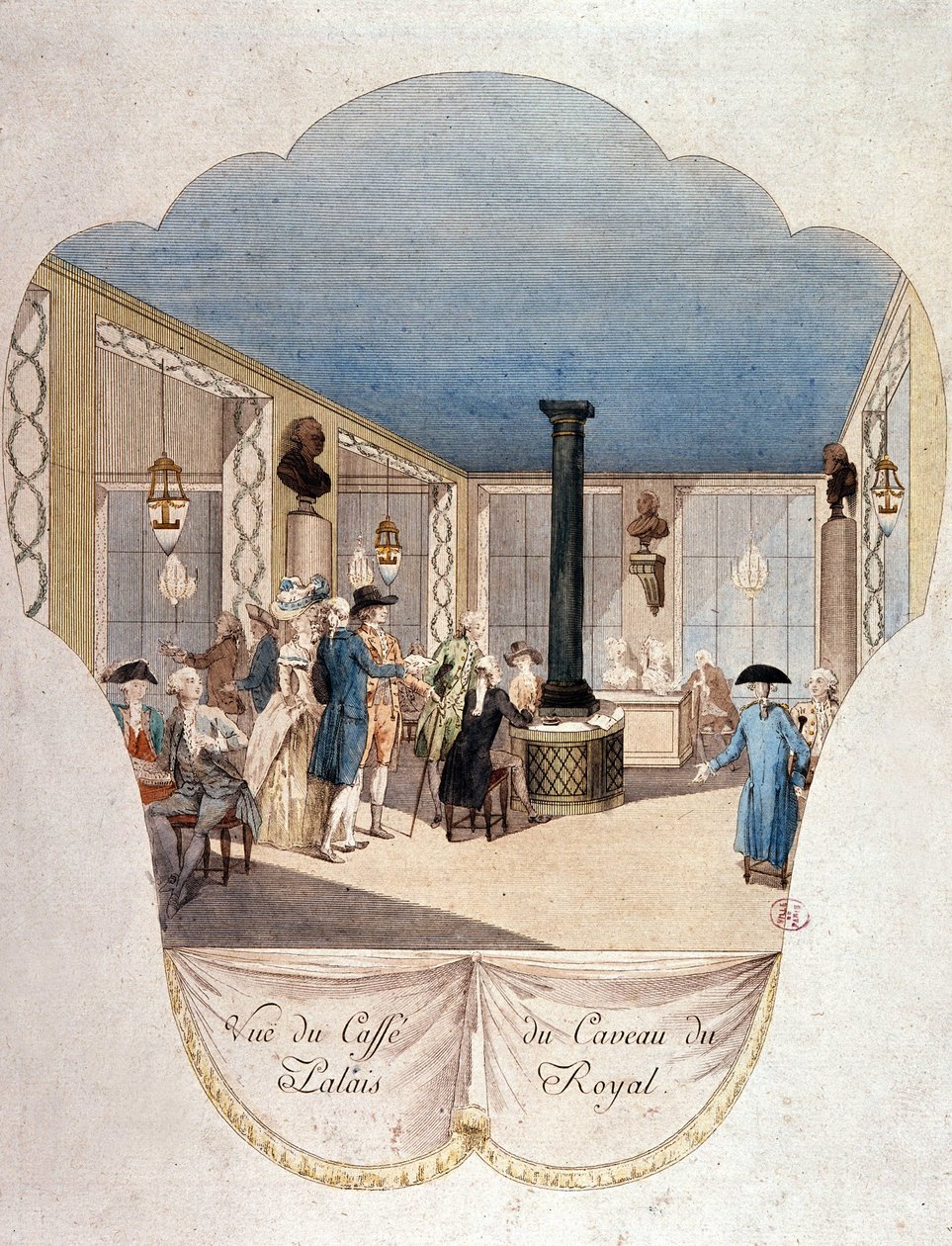 Cafe du Caveau du Palais Royal, Paryż autorstwa French School