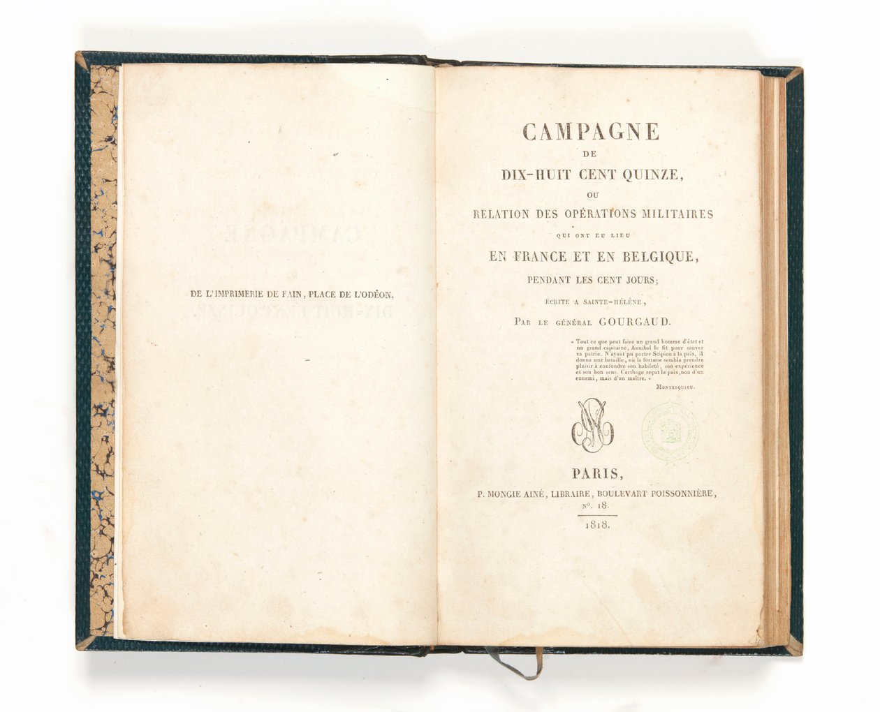 „Kampania 1815”, Gaspard Gourgaud autorstwa French School