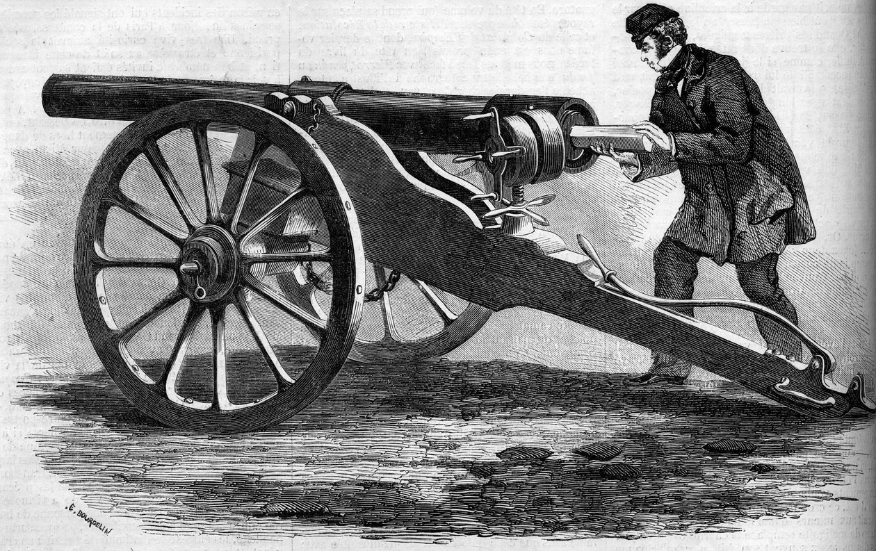 Canon Whitworth z angielskiej Armee autorstwa French School
