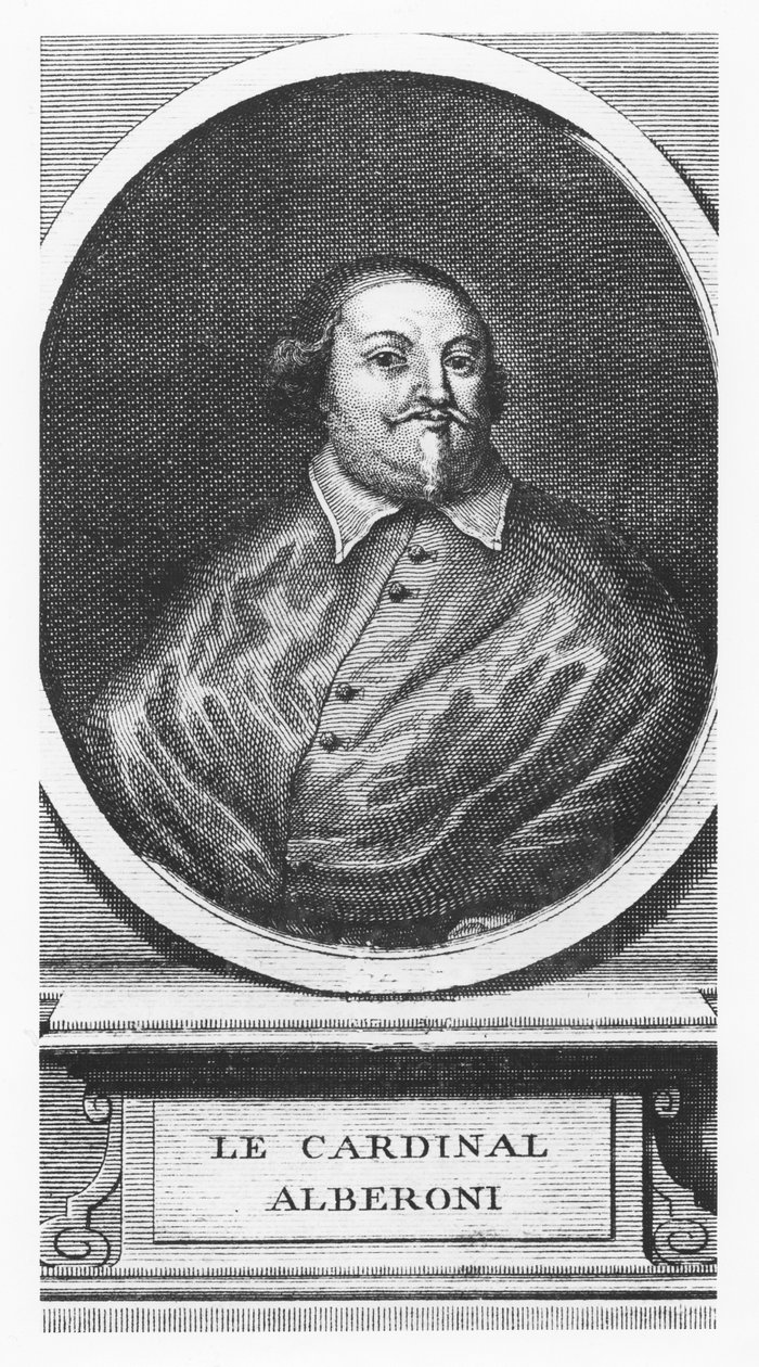 kardynał Alberoni (rycina) autorstwa French School