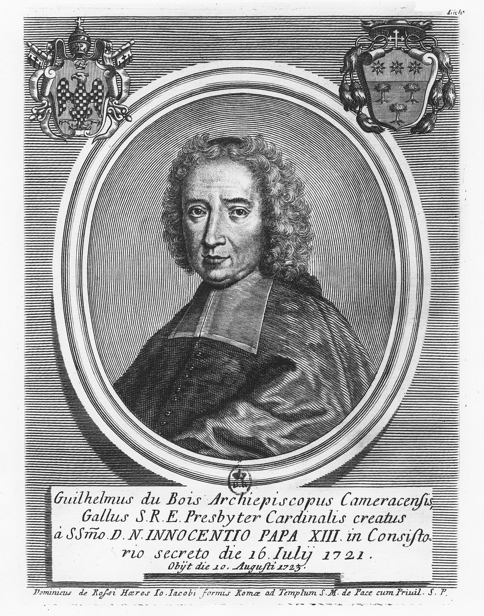 kardynał Dubois (grafika) autorstwa French School