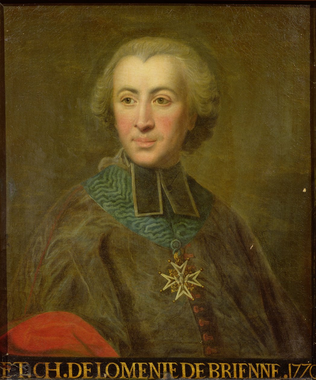 Kardynał Etienne-Charles de Lomenie de Brienne (1727-94) autorstwa French School