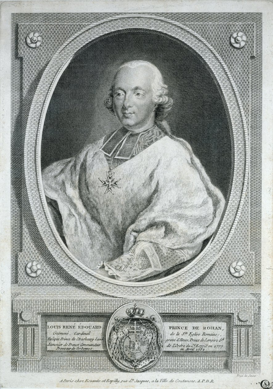 Kardynał Rohanu (1734-1803) autorstwa French School