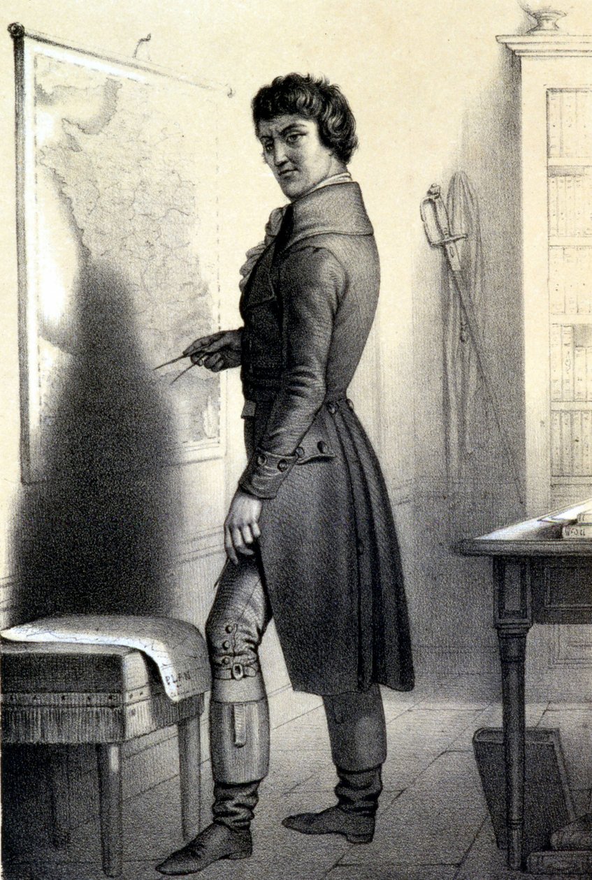 Carnot or the Grand Carnot (1753 - 1823) - w „Historycznej Galerii Rewolucji Francuskiej” Alberta Maurina autorstwa French School