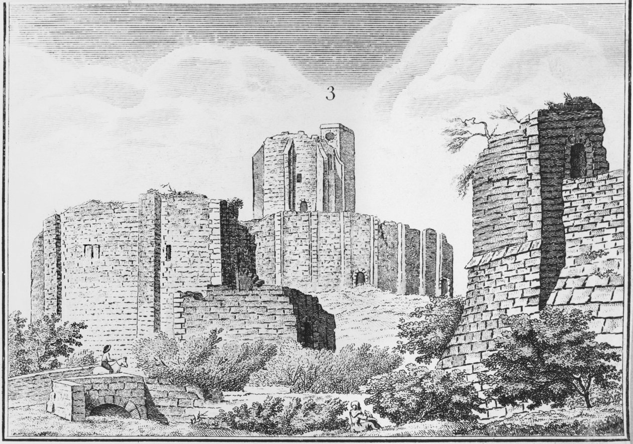Zamek Gisors, Normandia, początek XIX wieku autorstwa French School
