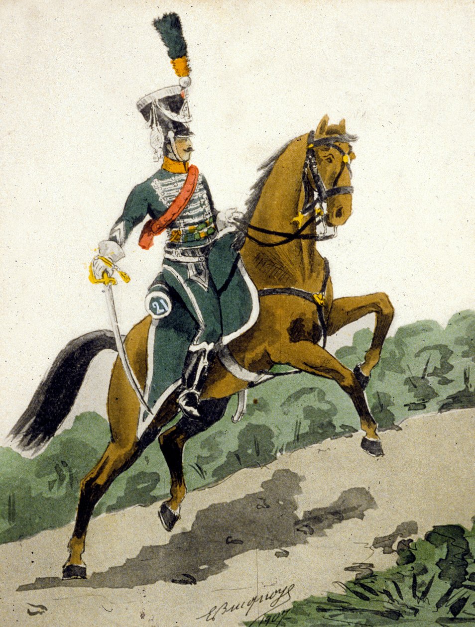 Kawalerzysta I Imperium autorstwa French School