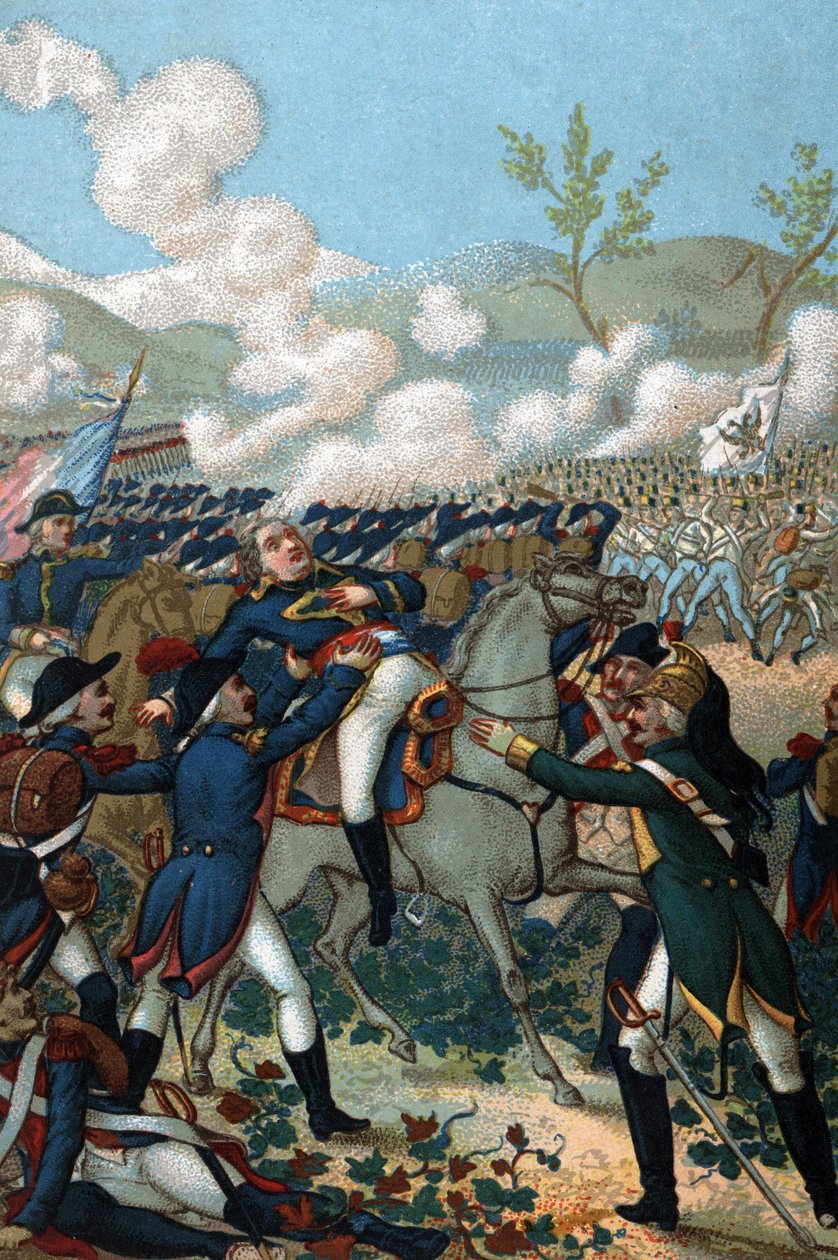 Charles Antoine Desaix de Veygoux (1768-1800), francuski generał, zmarł w Marengo 14 czerwca 1800 roku. autorstwa French School