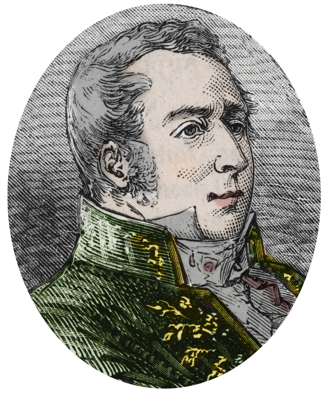 Charles Augustin (Charles-Augustin) Coulomb (1736-1806), naukowiec, inżynier, fizyk - Grawerowanie w „Sciences à la gratete de tous -physic et chimie populaires” Alexisa Clerca - Koniec XIX wieku - Kolekcja prywatna autorstwa French School
