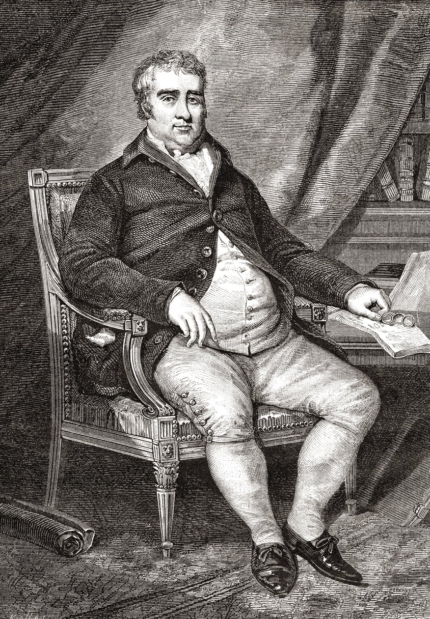Charles James Fox, z „Histoire de la Revolution Francaise” Louisa Blanca (1811-82) autorstwa French School