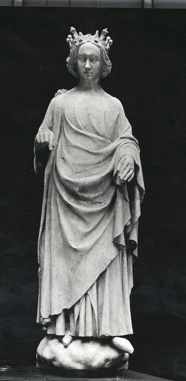 Karol VI (1368-1422), król Francji, z Palais de Justice w Poitiers, oryginał koniec XIV wieku (odlew gipsowy) autorstwa French School