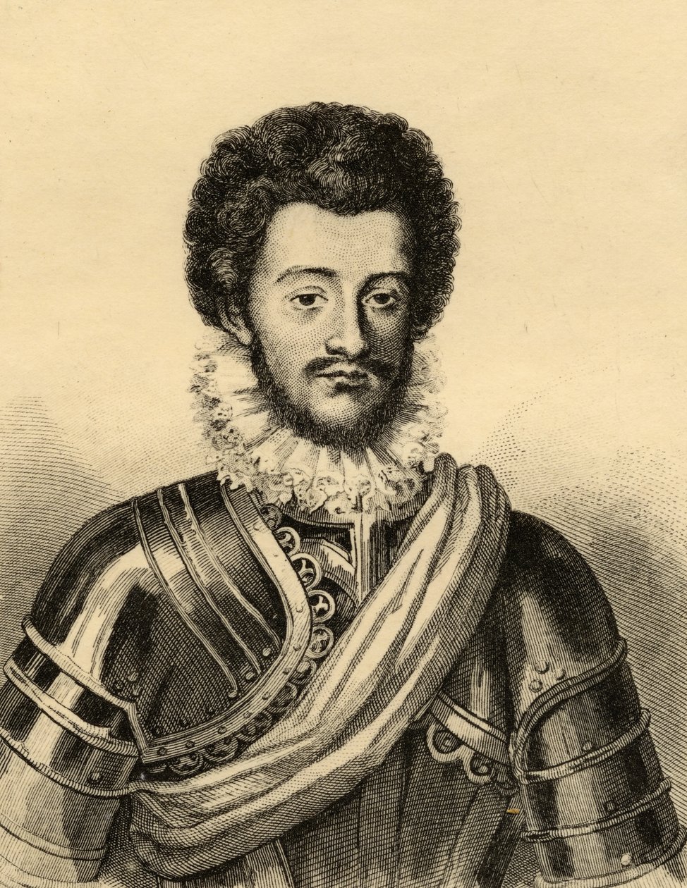 Charles de Guise (1554-1611) książę Mayenne (grafika) autorstwa French School