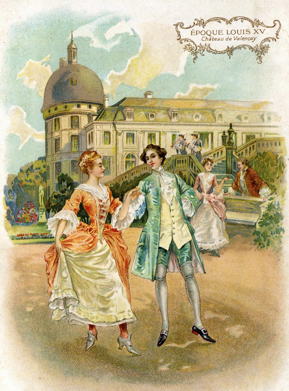Chateau de Valencay (Indre) w czasach Ludwika XV. autorstwa French School
