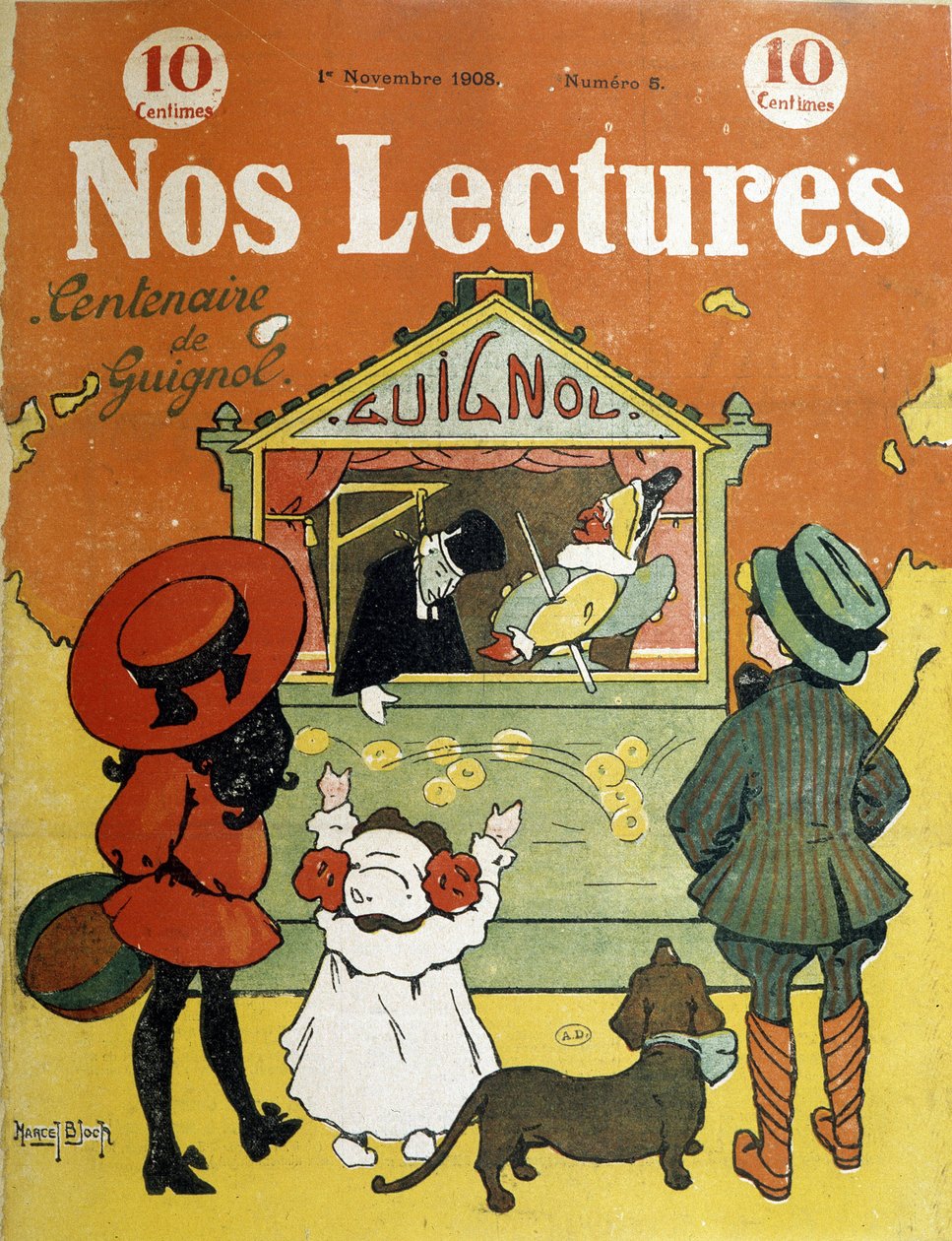 Dzieci przed guignolem - w „Naszych lekturach”, 1.11.1908 autorstwa French School