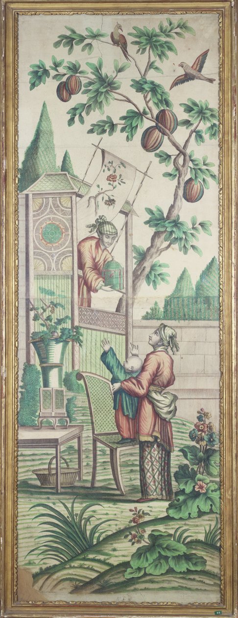 Tapeta chinoiserie autorstwa French School