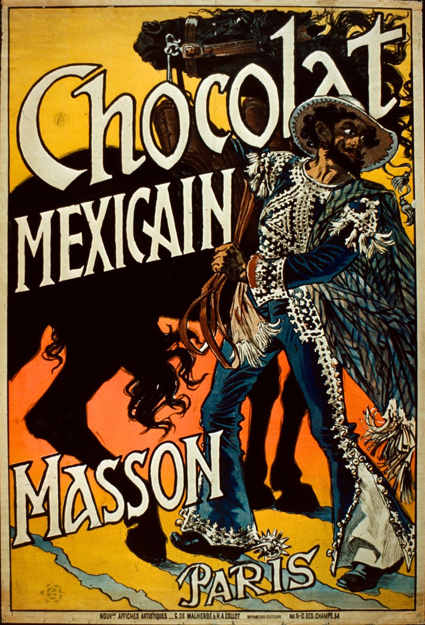 Meksykański plakat czekoladowy autorstwa French School