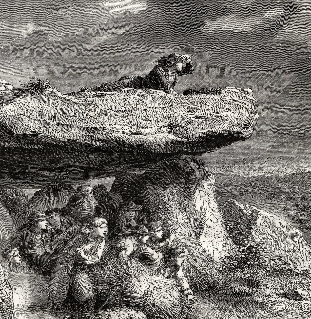 Chouannerie, z „Histoire de la Revolution Francaise” Louisa Blanca (1811-82) autorstwa French School