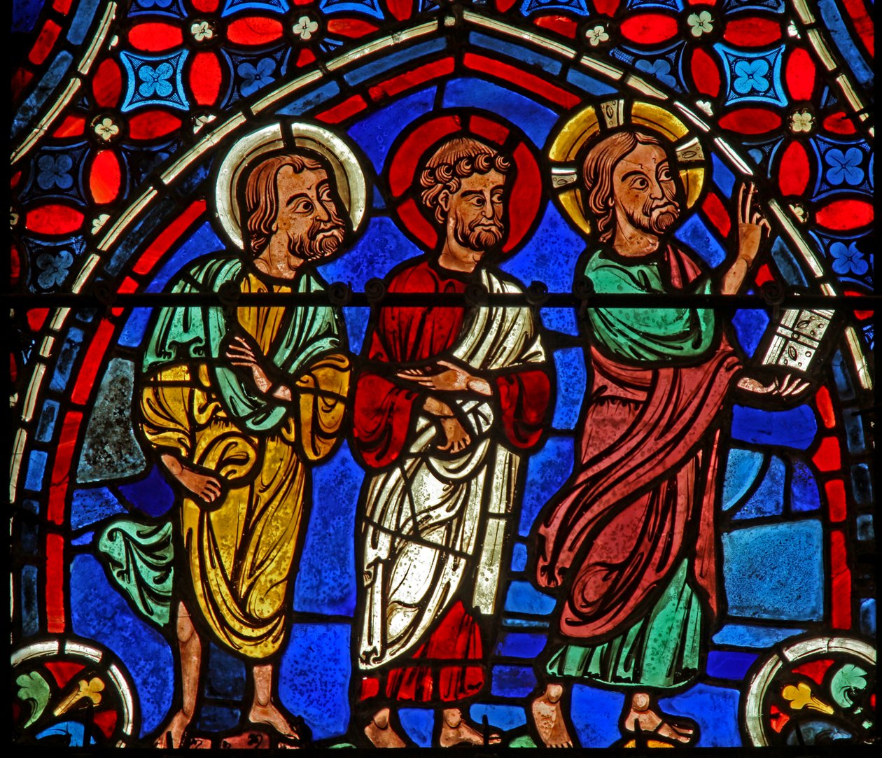 Chrystus - z 2 Apostołami (w0) autorstwa French School