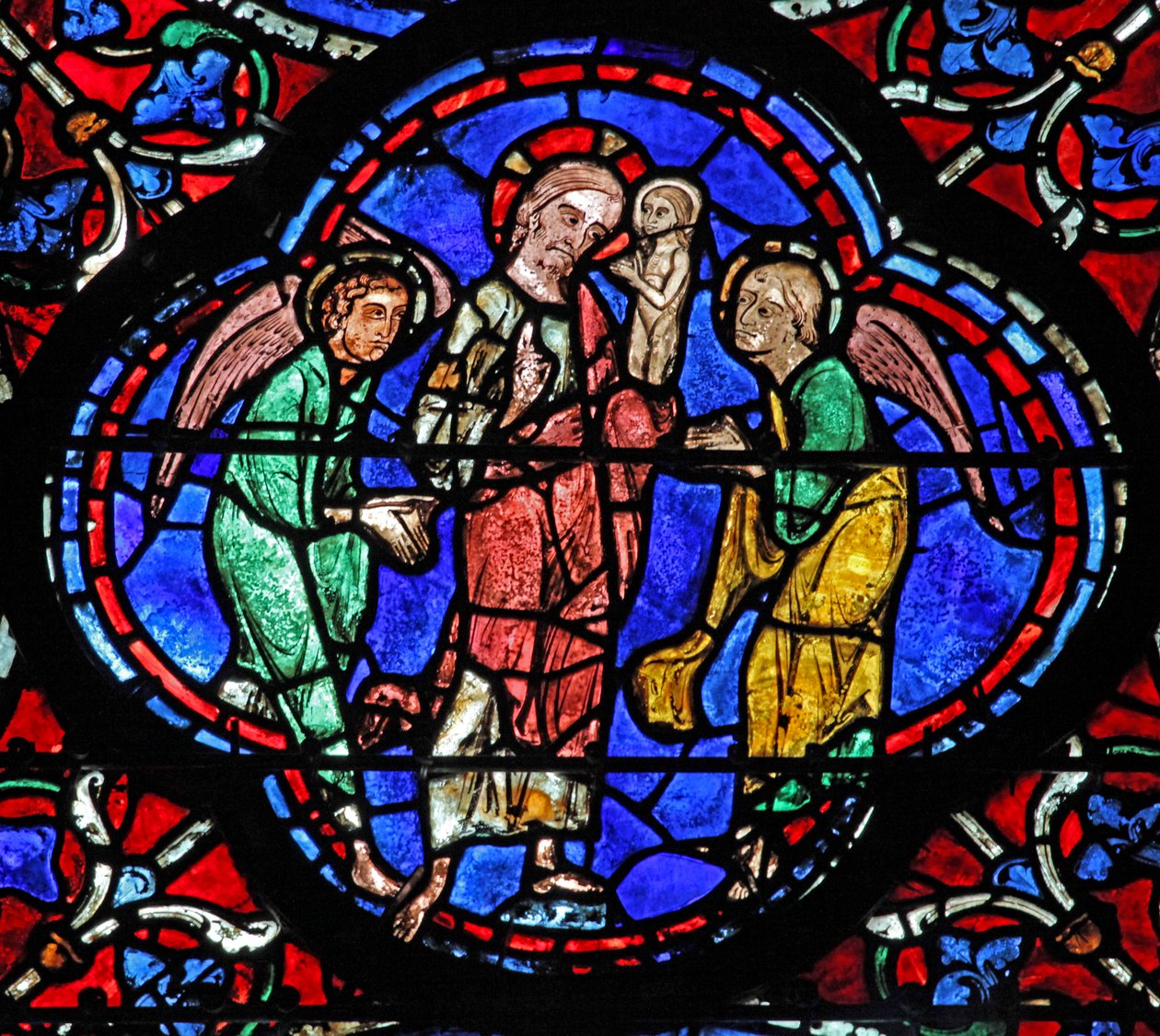 Chrystus przyjmuje duszę Dziewicy (w42) autorstwa French School