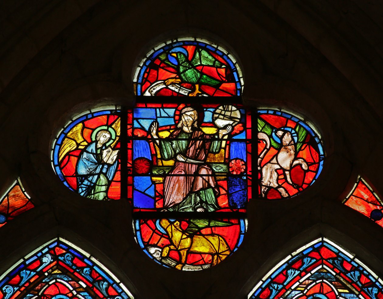 Chrystus z symbolami Ewangelistów autorstwa French School
