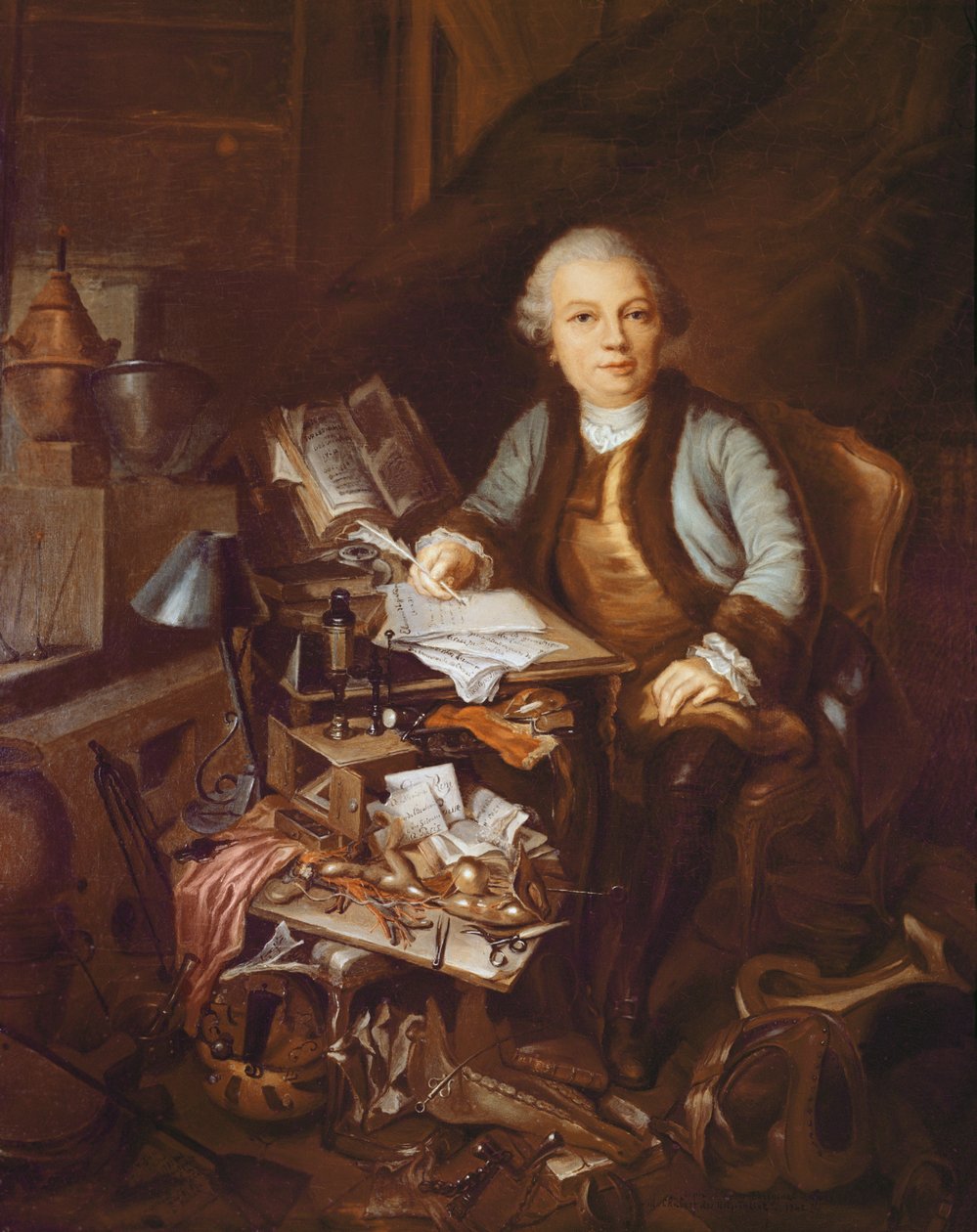 Claude Bourgelat (1712-78) autorstwa French School
