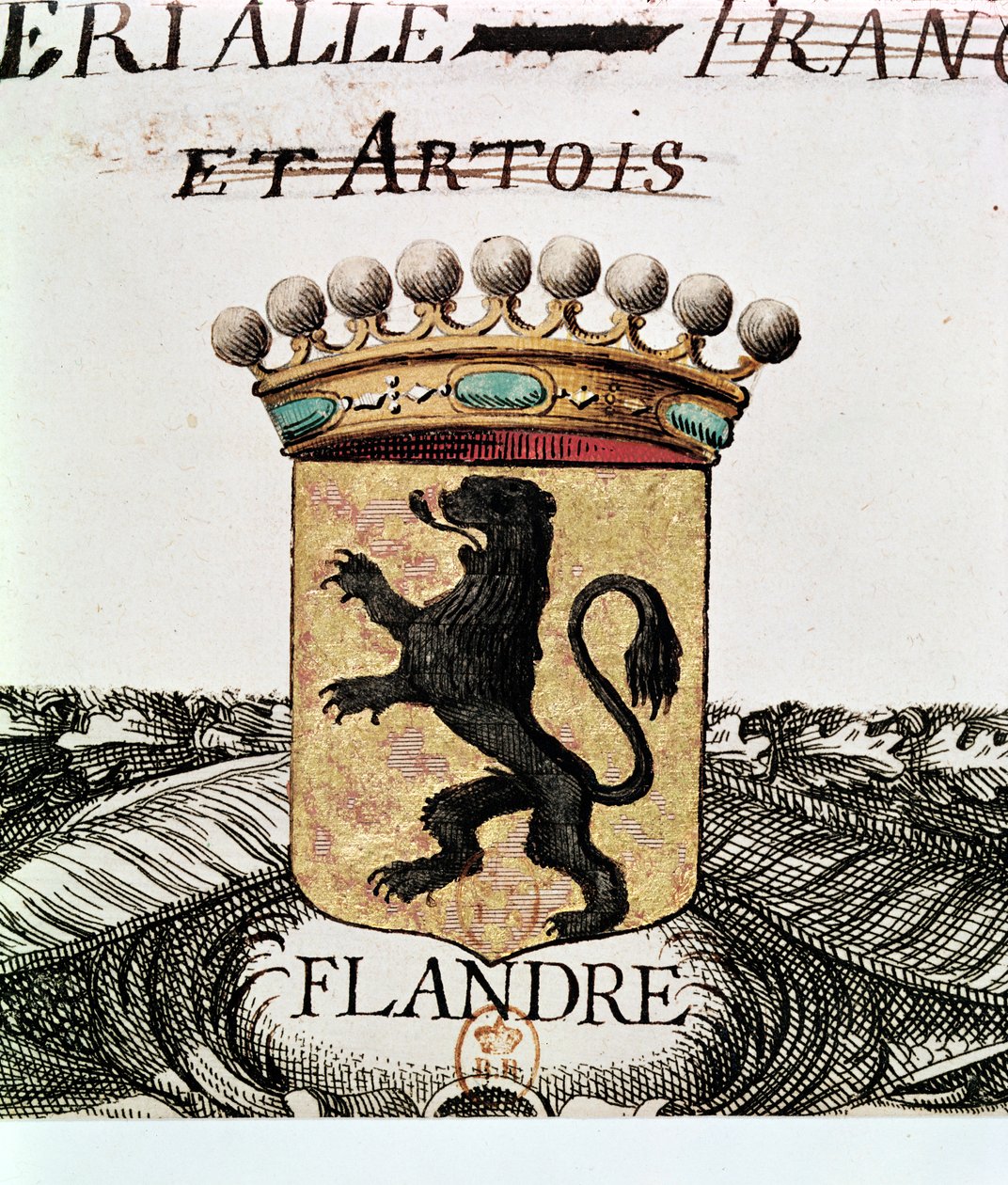 Herb Flandrii autorstwa French School